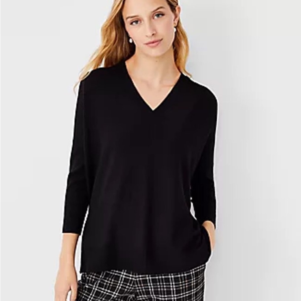Ann Taylor | Easy V-Neck Sweater